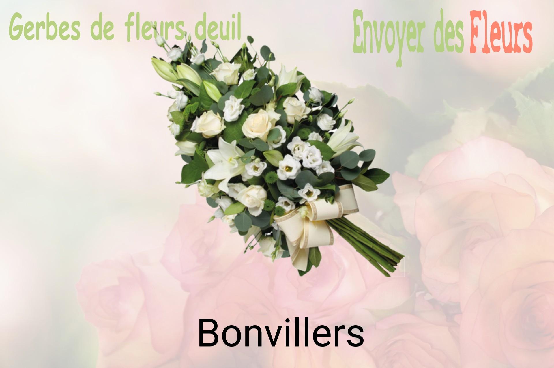 Gerbe de fleurs de deuil livrée à Bonvillers
